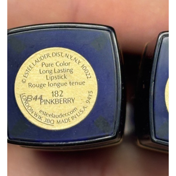 Estee Lauder #182 Pink Berry Pure Color Lipstick Blue Case Full Size‎ - Picture 3 of 3